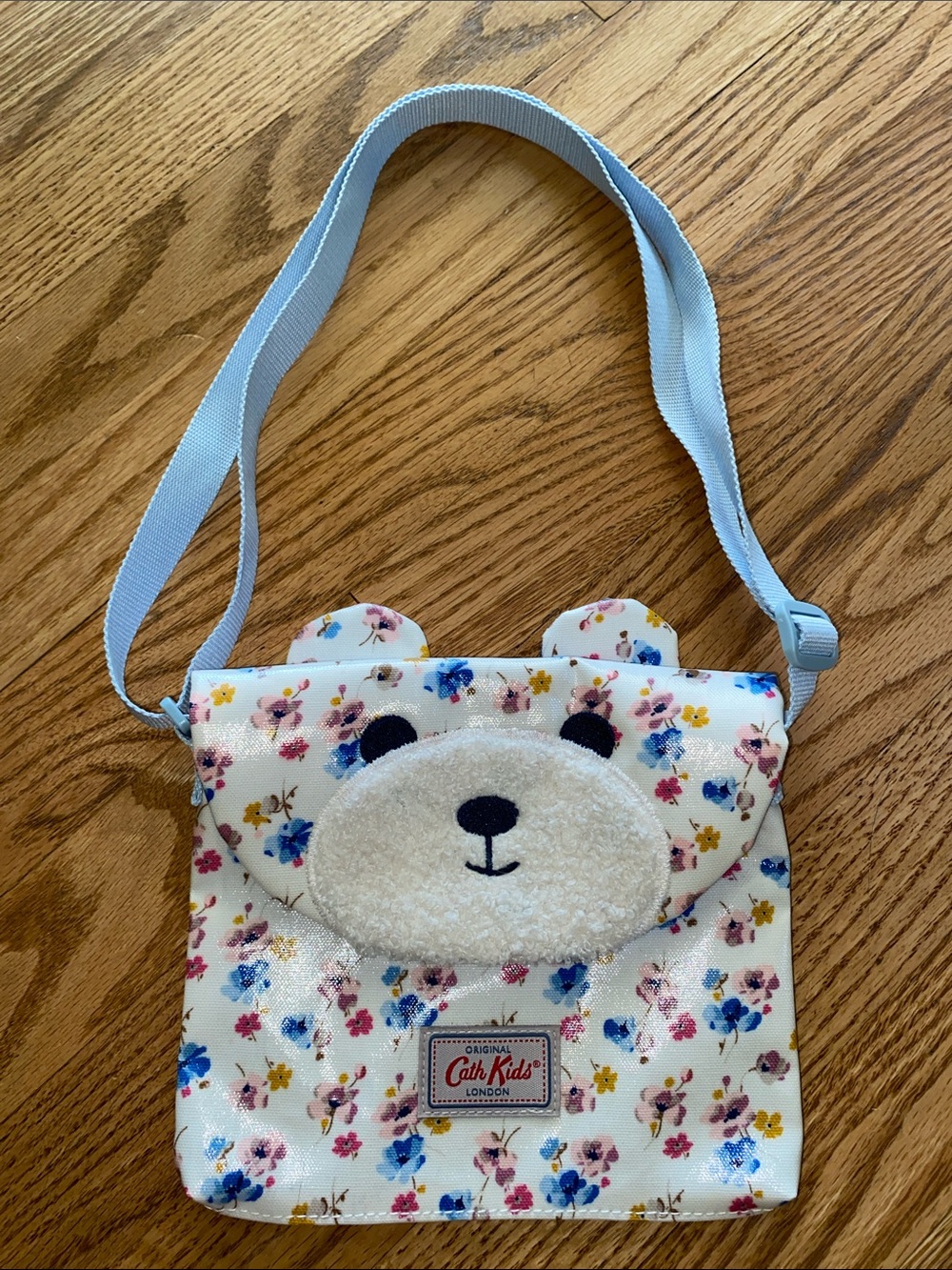 Cath Kids / Cath Kidston Floral Girls Purse Teddy Face